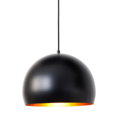 Light & Living Jaicey hanglamp Ø33x25 cm mat zwart/goud