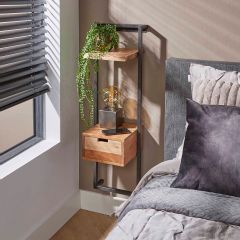 Fraaai Alex nachtkastje hout/metaal 30x100 cm