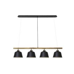 Light & Living Banu hanglamp 4L - hout zwart