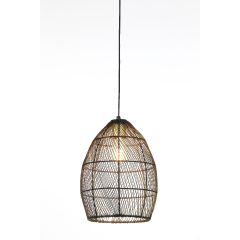 Light & Living Meya hanglamp Ø23x31 cm - zwart-goud