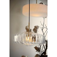 Light & Living Pleat hanglamp glas