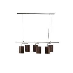 Light & Living Edisa hanglamp 6L - velvet donker bruin