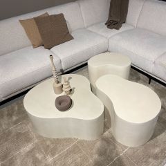 Brix Sandy salontafel organisch 85 cm - beige