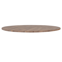 Woood Tablo tafelblad eiken grijze olie rond 120 cm