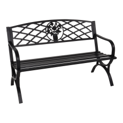 Tuinbank Oxford zwart 127 cm - zwart