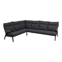 Loungehoekset Florence Alu - antraciet