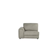 Label51 Tivoli 1,5-zitsbank met arm links microsuede - taupe