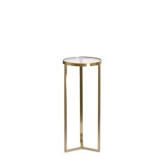 Light & Living Retiro pilaar Ø35x81 cm - glas bruin/licht goud