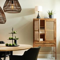 Light & Living Nipas wandkast 90x45x160 cm - hout bruin