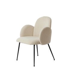 Light & Living Chiba eetkamerstoel - crème/zwart