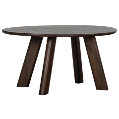 Woood Roundly eettafel mangohout 160 x 110 cm walnoot