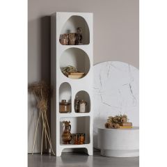 Caz vakkenkast smal - wit van het woonmerk Woood