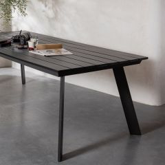 Woood Veerle tuintafel aluminium - antraciet