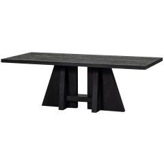 Woood Kean eettafel 220x100 cm - zwart