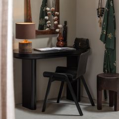 Woood Mael bureau/sidetable fineer - zwart