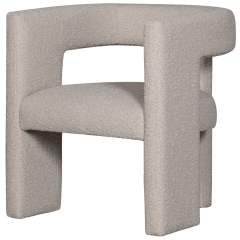 Woood Tiwa fauteuil bouclé - beige