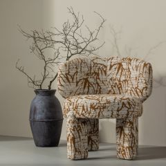 Woood Upke fauteuil met dessin - naturel/bruin