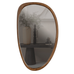 Woood Leif spiegel hout 64x38 cm - naturel