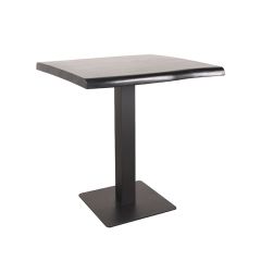Label51 Restauranttafel 70x70x74 cm - tree edge - zwart