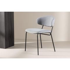 Svea Tiko eetkamerstoel - boucle - lichtblauw