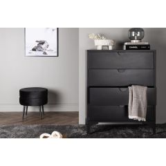 Svea Molvo ladekast - 4 laden - zwart