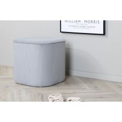 Svea Arlo poef - rib - grijs