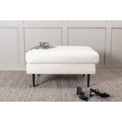 Svea Kira hocker - teddy - wit