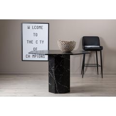 Svea Lino ronde eettafel - ø110 cm - marmer - zwart