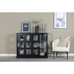 Svea Pesro vitrinekast - 120 x 95 cm - zwart
