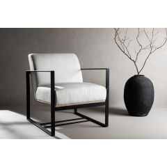 Svea Fino fauteuil - linnen - off white
