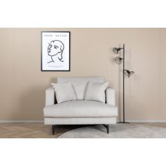 Svea Ruma fauteuil - ribstof - beige