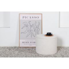 Svea Blaze poef - teddy - wit