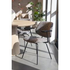 Eleonora Eetkamerstoel Jon met armleuning