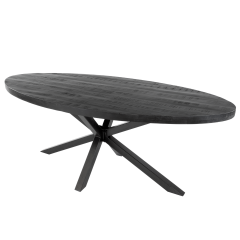 Kick Dax eettafel industrieel ovaal 180 cm