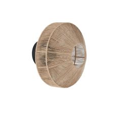 Light & Living Lyra wandlamp Ø31x31 cm - naturel+mat zwart