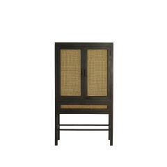 Light & Living Nipos kast met lade 90x45x160 cm - mangohout donkerbruin