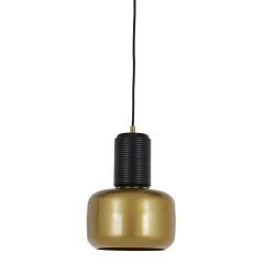 Light & Living Chania hanglamp Ø20x33 cm - mat zwart-antiek brons