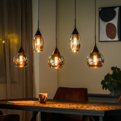 Jaxine hanglamp smoke glas 5L van het woonmerk Vurna