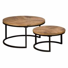 Tower Living Viola salontafel set ø55 cm - naturel