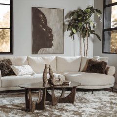 Tower Living Fermo salontafel - ø60 cm - olijfbruin