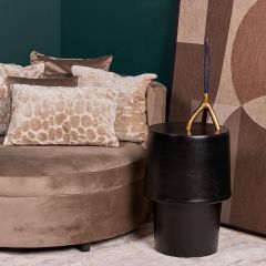 Starfurn Ronde bijzettafel Kacy - ø36 cm - zwart