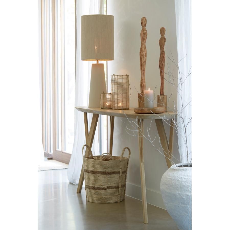 Light & Living Quenza sidetable mangohout 160x44x82 cm - naturel