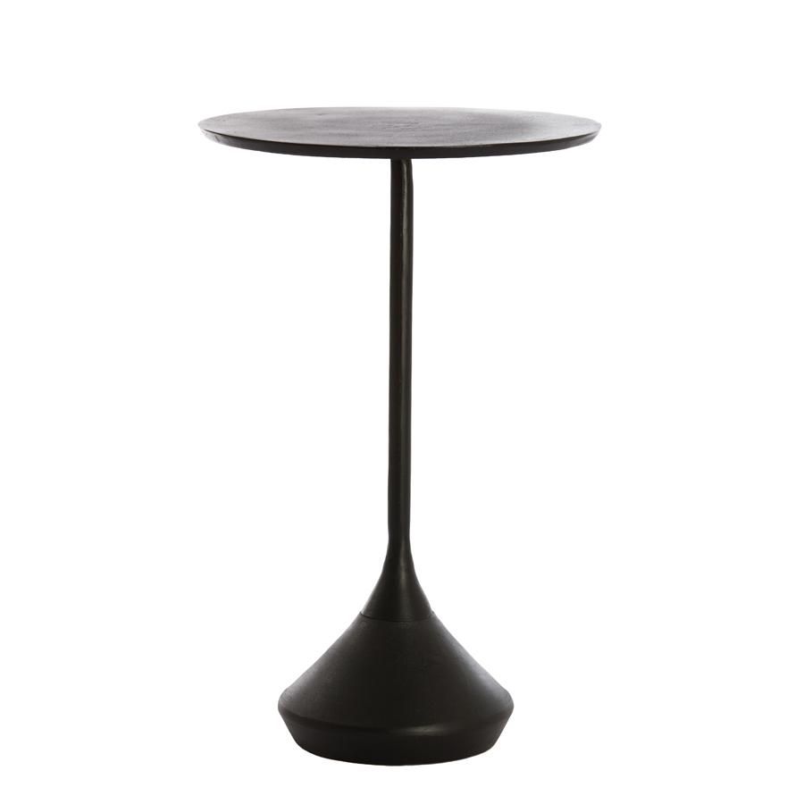 Light & Living Dimphy ronde bijzettafel Ø35x56 cm - lood antiek