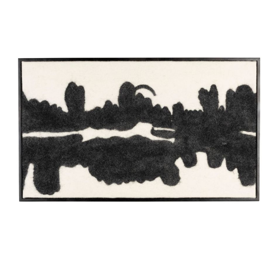 Dutchbone Samudra wandpaneel - zwart/wit