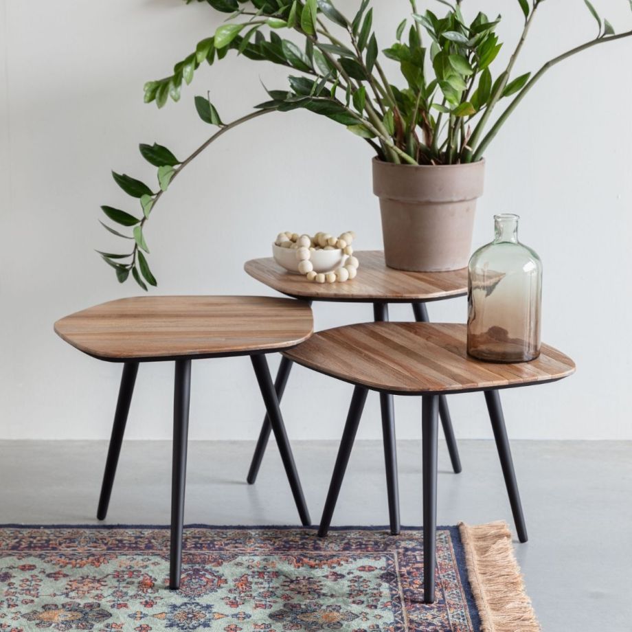 Puur Novi bijzettafelset (Set van 3)