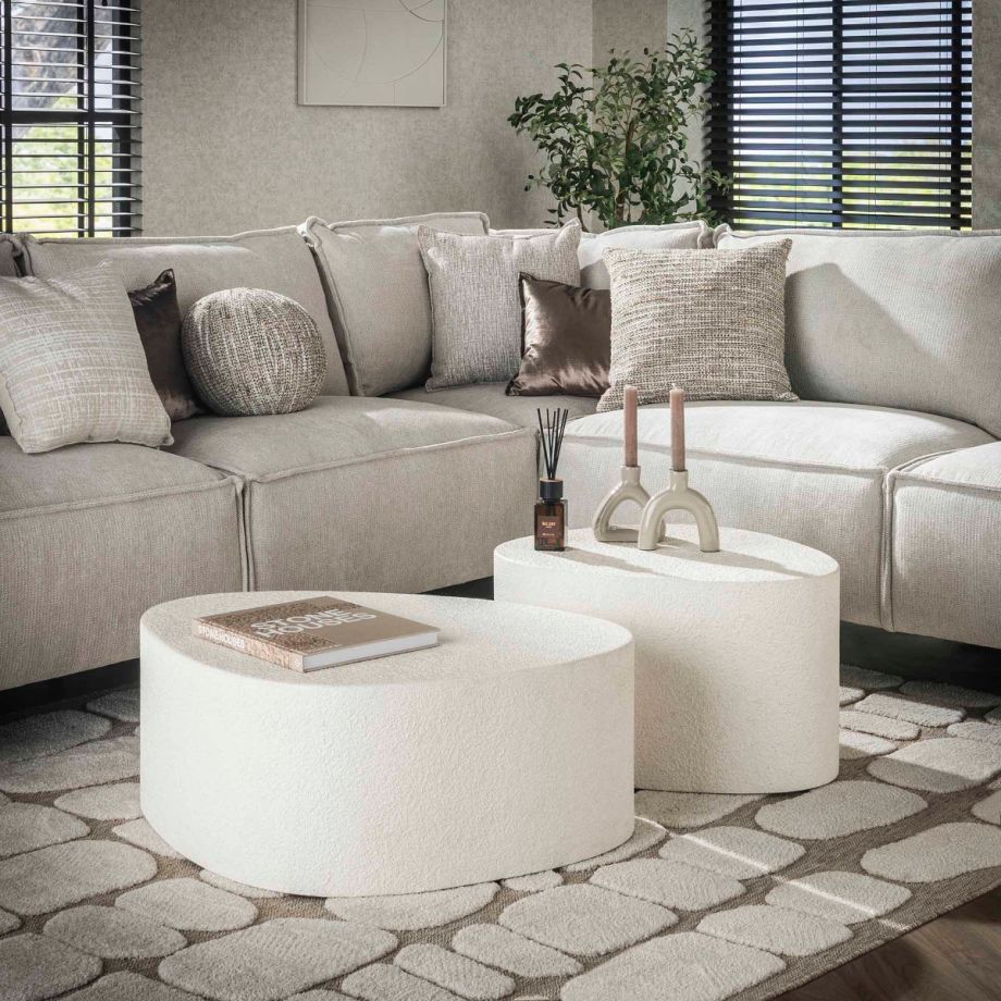 Fraaai Staci salontafel set van 2 - marmer composiet