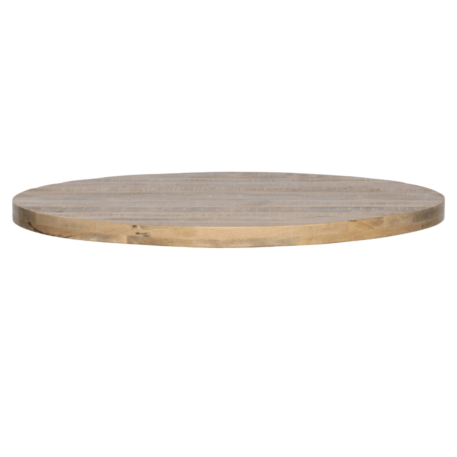 Tablo tafelblad mangohout rond 120 cm van het woonmerk Woood.