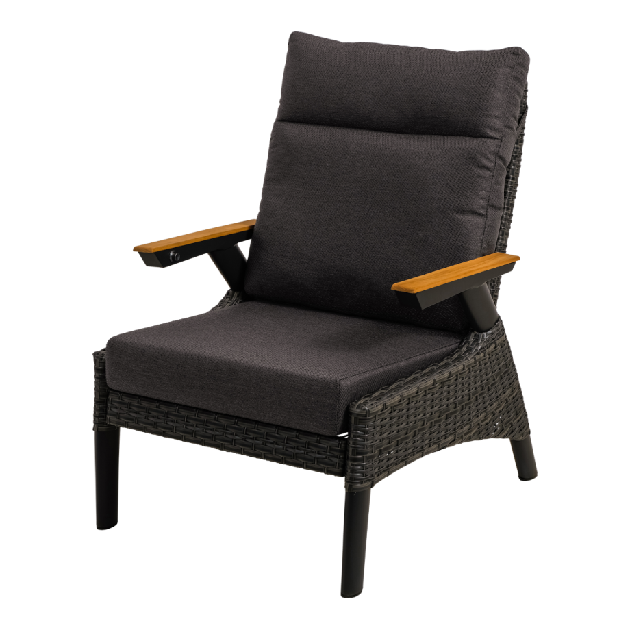 Loungestoel Florence Forte - zwart