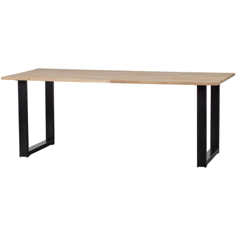 Woood Combi-Tablo eiken 220x90 cm + U-poot