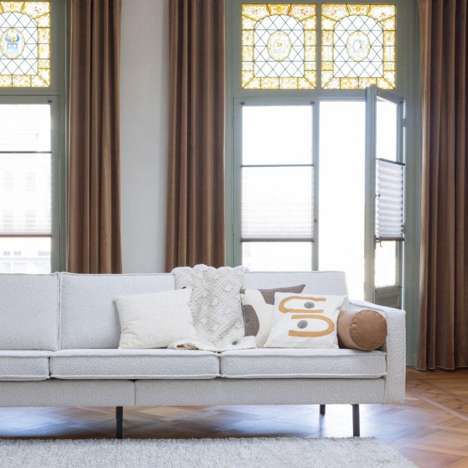 Woood Rodeo bank 3-zits bouclé naturel